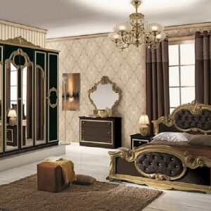 Dormitor Barocco Nero Gold