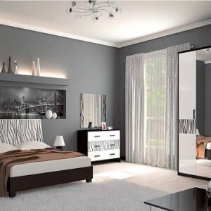 Dormitor Terra black/white