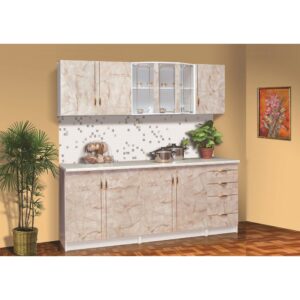 Bucatarie Karina 2.0M ALB+ONIX