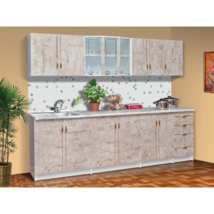 BUCATARIE KARINA 2.6M ALB+ONIX