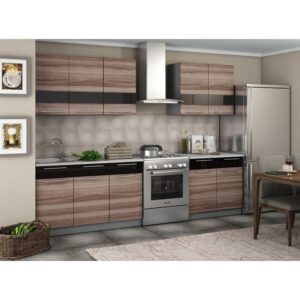 BUCATARIE OLESYA 2M DARK ASH 200X60X200CM