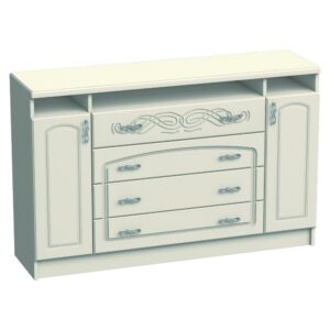 COMODA VENETIA KM-01 ALB 150X42X82 CM