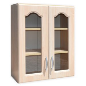 CORP SUSPENDAT OLEA MDF, 60 CU 2 USI GEAM, 60x29x68cm, Mesteacan + Mesteacan