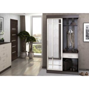 CUIER PARMA, 112x56x220cm, WENGE + STEJAR DESCHIS