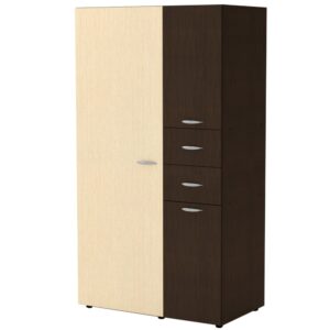 Dulap 19, 111x62x203cm, Wenge + Mesteacan