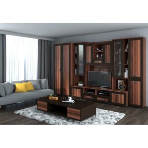 LIVING ALEX C2 NUC HAVANA 320X52X200 cm