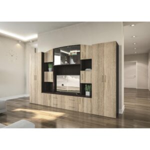 LIVING FABIANA SONOMA+WENGE 300X44X201 cm