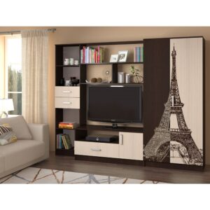 LIVING MECITA TURN WENGE+MESTEACAN 260X53X202CM