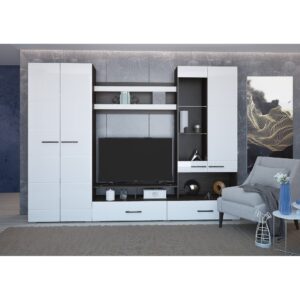 LIVING NENSI WENGE+ALB LUCIOS 280x47x200CM