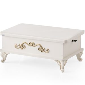 Masuta cafea extensibila multifunctionala Sultan alba