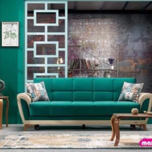 Set canapea extensibila cu 2 fotolii Floria 3 locuri