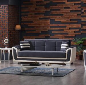 Set canapele extensibile 3 locuri si 2 fotolii Sophia