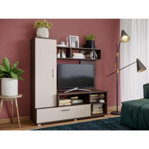 SET LIVING, MINI, 150x44x150cm,, WENGE/MESTEACAN