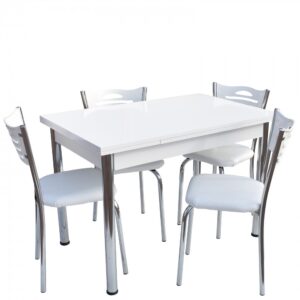 SET MASA 4 SCAUNE 1353 BEYAZ