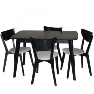 Set Masa Extensibila Modern Lemn cu scaune tapitate