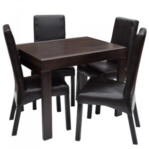 SET MASA KORS + 4 SCAUNE WENGE