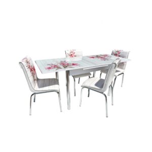 SET MASA STICLA Nr55 PEMBE ZAMBAK