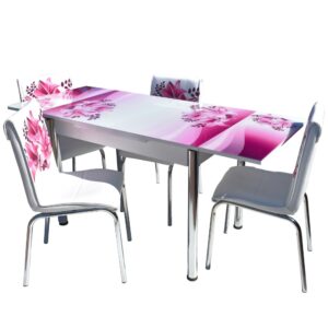 SET MASA STICLA Nr56 VENI MURDUM