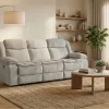 Canapea Recliner Manual cu 3 locuri si Port USB