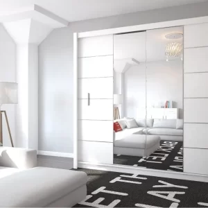 Dulap Lizbona 2 cu Uși Glisante cu Oglindă