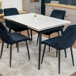 Set Masă Living Extensibilă DTM0101CS cu Scaune Tapițate KJC176