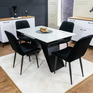 Set Masă Living Extensibilă KJT417 cu Scaune KJC176