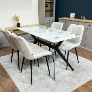 Set Masă Living cu 4 Scaune KJD6317