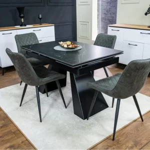 Set Masă Living Extensibilă KJT416 cu Scaune J262-L