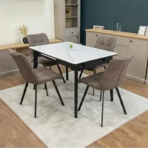 Set Masă Living Extensibilă KJT4711 cu Scaune DCM1801CF