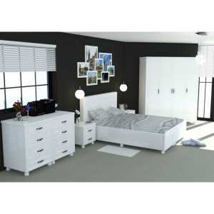 Dormitor Dynasty Alb