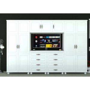 Dulap Dynasty Dormitor 7 uși și 8 sertare cu spațiu pentru televizor